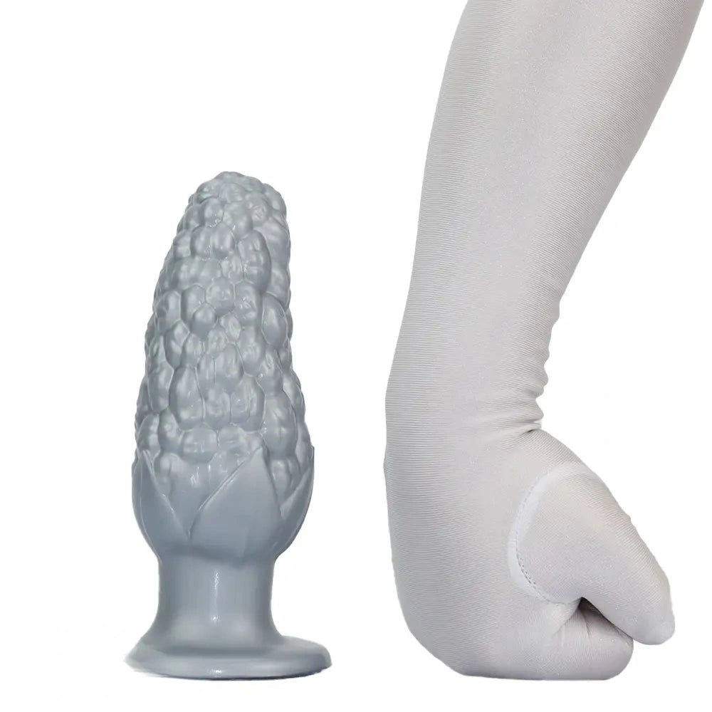 7.16in Graininess Raised Particles Reminiscent Corn Silicone Butt Plug Dildo