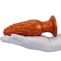 7.16in Graininess Raised Particles Reminiscent Corn Silicone Butt Plug Dildo
