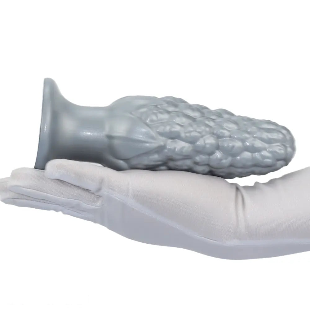7.16in Graininess Raised Particles Reminiscent Corn Silicone Butt Plug Dildo