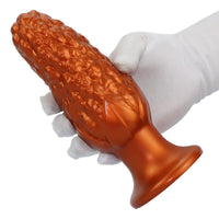 7.16in Graininess Raised Particles Reminiscent Corn Silicone Butt Plug Dildo