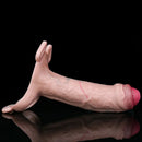 7.16in Strap on Penis Extender Uncut Cock Sleeve Dildo For G-Spot Anal Sex