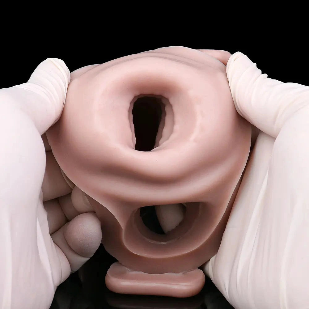 7.16in Strap on Penis Extender Uncut Cock Sleeve Dildo For G-Spot Anal Sex