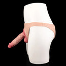 7.17in Hollow Penis Dildo Sleeve Silicone Soft Pants Male Female Masturbator