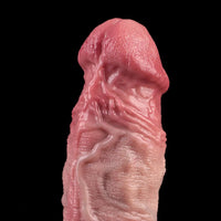 7.17in Hollow Penis Dildo Sleeve Silicone Soft Pants Male Female Masturbator
