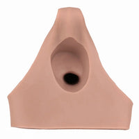 7.17in Hollow Penis Dildo Sleeve Silicone Soft Pants Male Female Masturbator