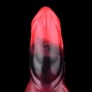 7.17in Silicone Animal Cock Sleeve Knot Vibrating Hollow Dildo With Cock Ring