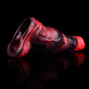 7.17in Silicone Animal Cock Sleeve Knot Vibrating Hollow Dildo With Cock Ring