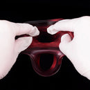 7.17in Silicone Animal Cock Sleeve Knot Vibrating Hollow Dildo With Cock Ring