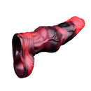 7.17in Silicone Animal Cock Sleeve Knot Vibrating Hollow Dildo With Cock Ring
