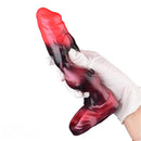7.17in Silicone Animal Cock Sleeve Knot Vibrating Hollow Dildo With Cock Ring