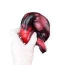 7.17in Silicone Animal Cock Sleeve Knot Vibrating Hollow Dildo With Cock Ring