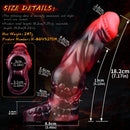 7.17in Silicone Dog Cock Sleeve Knot Vibrating Automatic Hollow Female Dildo