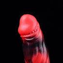 7.17in Silicone Dog Cock Sleeve Knot Vibrating Automatic Hollow Female Dildo