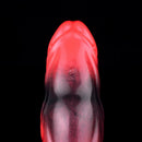 7.17in Silicone Dog Cock Sleeve Knot Vibrating Automatic Hollow Female Dildo