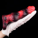 7.17in Silicone Dog Cock Sleeve Knot Vibrating Automatic Hollow Female Dildo