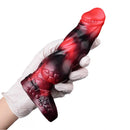 7.17in Silicone Dog Cock Sleeve Knot Vibrating Automatic Hollow Female Dildo