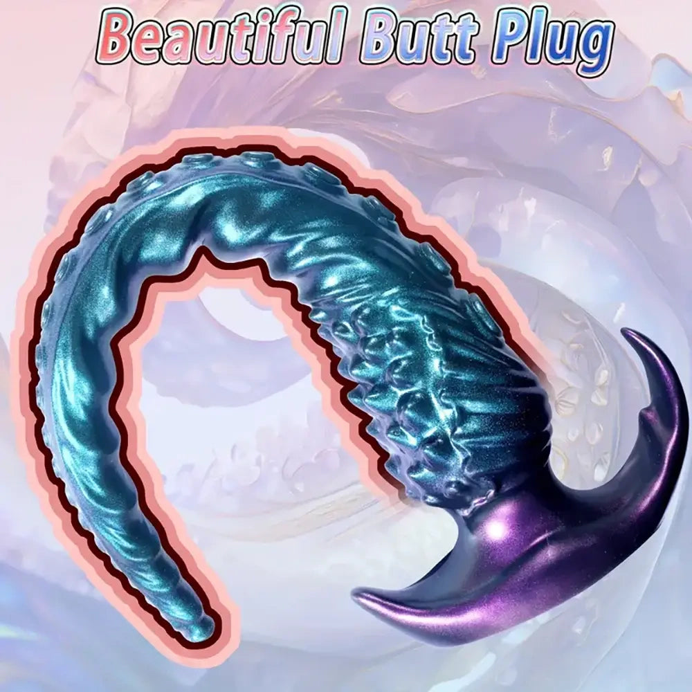 7.1in 13.8in 17.7in Long Tentacle Penis Dildo Silicone Octopus Anal Plug
