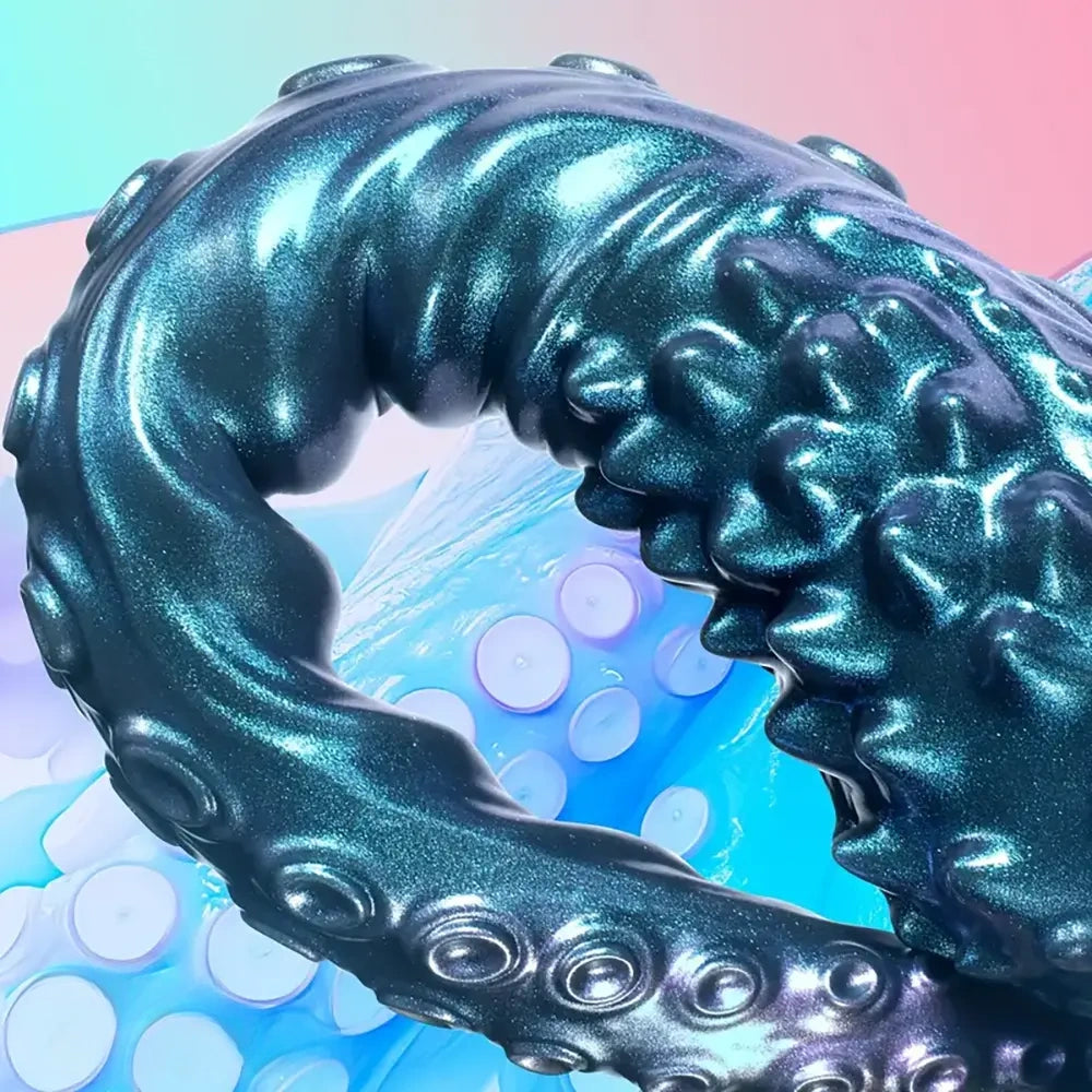 7.1in 13.8in 17.7in Long Tentacle Penis Dildo Silicone Octopus Anal Plug