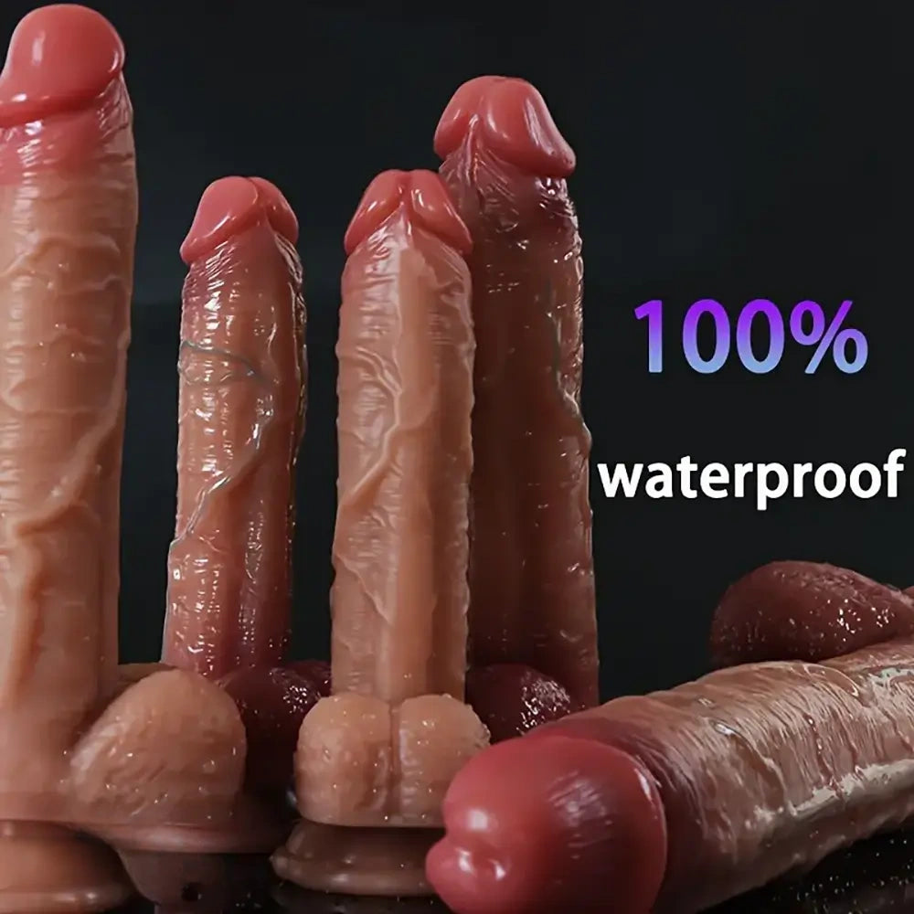 7.1in 8.5in 12.6in Big Silicone Realistic Lifelike Soft G Spot Anal Dildo