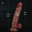 7.1in 8.5in 12.6in Big Silicone Realistic Lifelike Soft G Spot Anal Dildo
