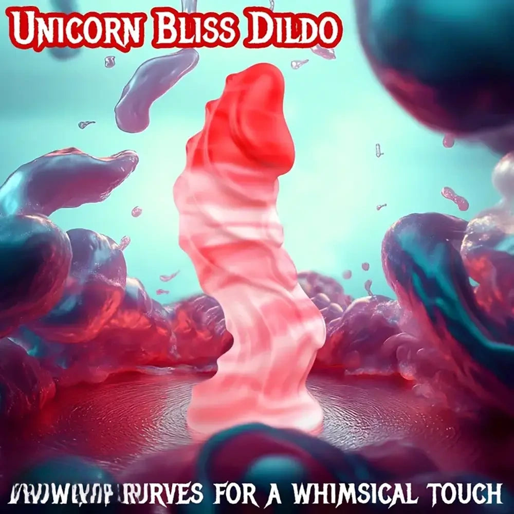 7.1in Big Fantasy Monster Dildo Liquid Silicone Tentacle Soft Anal Plug