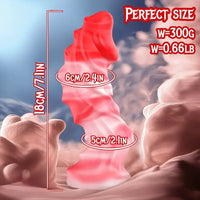 7.1in Big Fantasy Monster Dildo Liquid Silicone Tentacle Soft Anal Plug