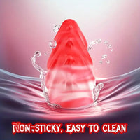 7.1in Big Fantasy Monster Dildo Liquid Silicone Tentacle Soft Anal Plug