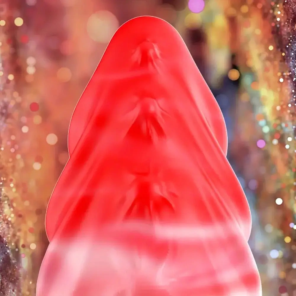 7.1in Big Fantasy Monster Dildo Liquid Silicone Tentacle Soft Anal Plug