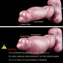7.1in Dog Knot Silicone Soft Inflatable Pump Up Fantasy Real Dildo