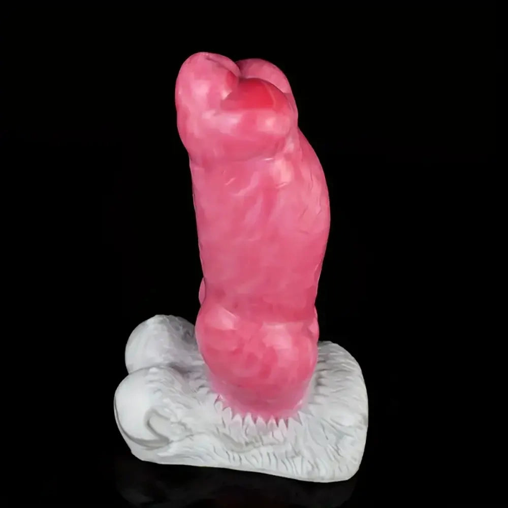 7.1in Dog Knot Silicone Soft Inflatable Pump Up Fantasy Real Dildo