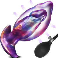7.1in Fantasy Monster Wearable Silicone Inflatable Dildo Needle Interface