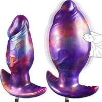 7.1in Fantasy Monster Wearable Silicone Inflatable Dildo Needle Interface