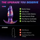 7.1in Fantasy Monster Wearable Silicone Inflatable Dildo Needle Interface