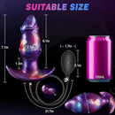 7.1in Fantasy Monster Wearable Silicone Inflatable Dildo Needle Interface