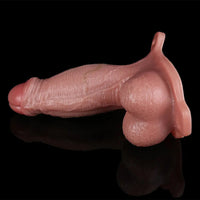 7.1in Hollow Strap on Real Uncut Dildo Adult Sex Toy For Women