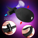 7.1in Inflatable Dildo Pump With Suction Cup For G-Spot Anal Massage