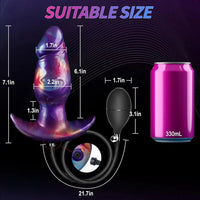 7.1in Magnetic Inflatable Wearable Dildo For Expansion With Inflatable Pump
