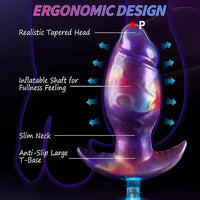 7.1in Magnetic Inflatable Wearable Dildo For Expansion With Inflatable Pump