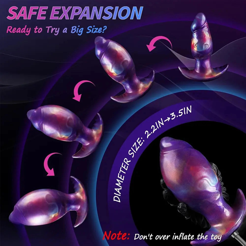 7.1in Magnetic Inflatable Wearable Dildo For Expansion With Inflatable Pump