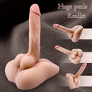 7.1in Real Silicone Flexible Dildo Torso With Anus For Female Gay
