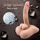 7.1in Real Silicone Flexible Dildo Torso With Anus For Female Gay