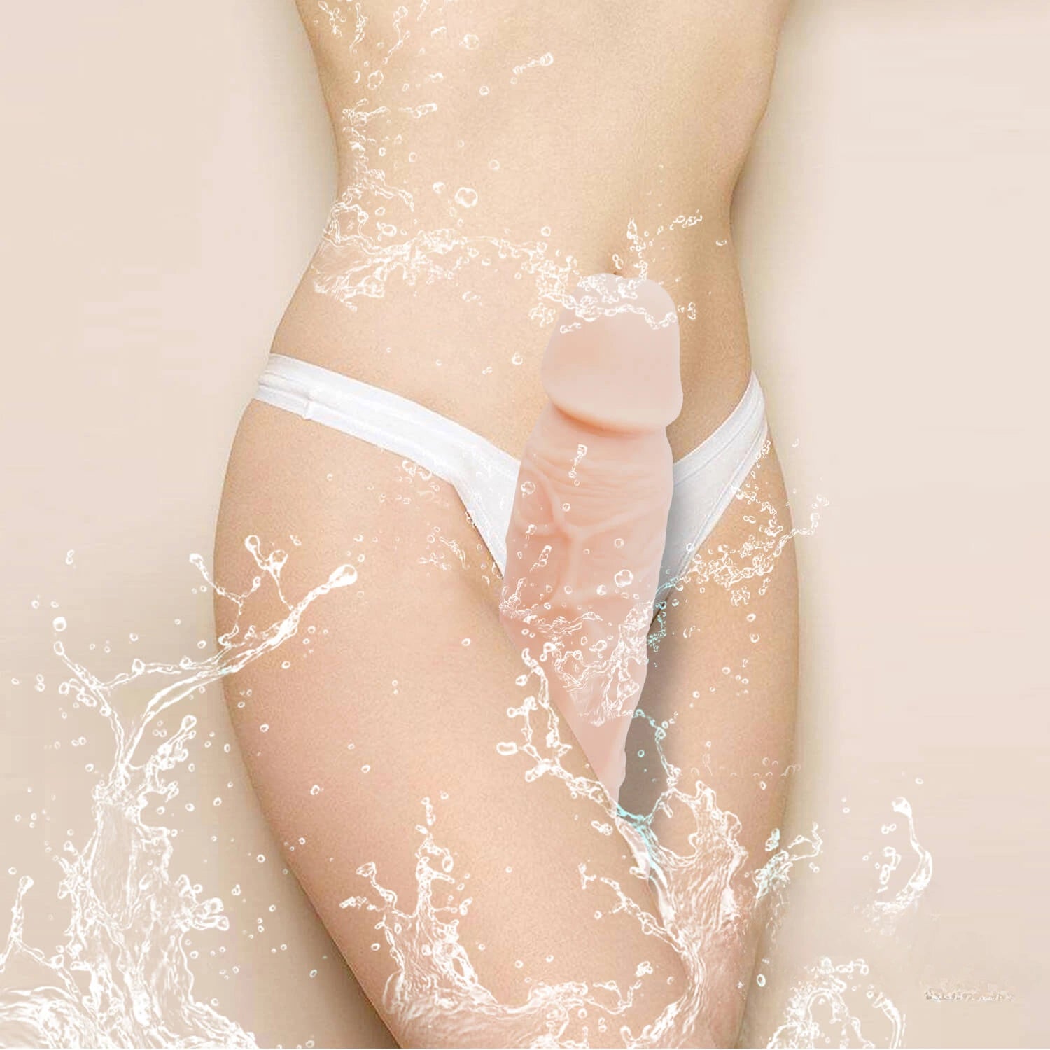 7.1in Realistic Silicone Sex Toy Dildo For Women Using
