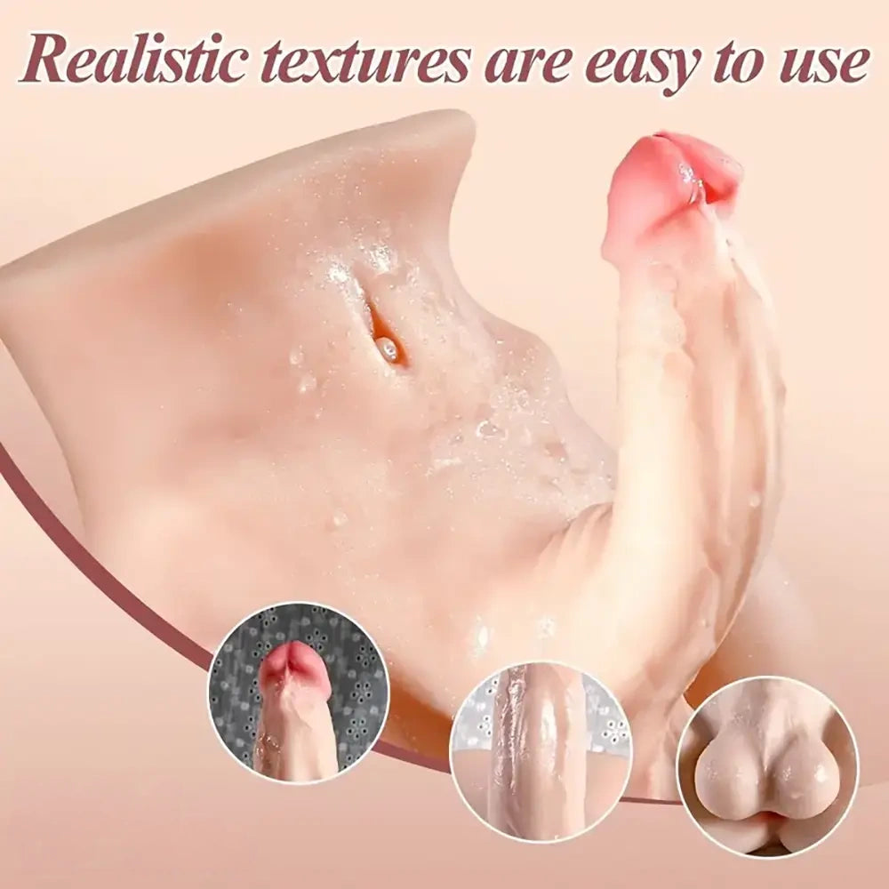 7.1in Realistic Soft TPE Male Sex Doll Torso For Female Masturbation