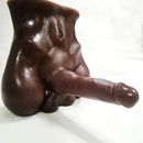 7.1in Silicone Flexible Dildo With TPE Sex Torso For Couples Lesbian