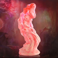 7.1in Soft Silicone Fantasy Fire Feeling Monster Dildo For Women Men