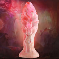 7.1in Soft Silicone Fantasy Fire Feeling Monster Dildo For Women Men