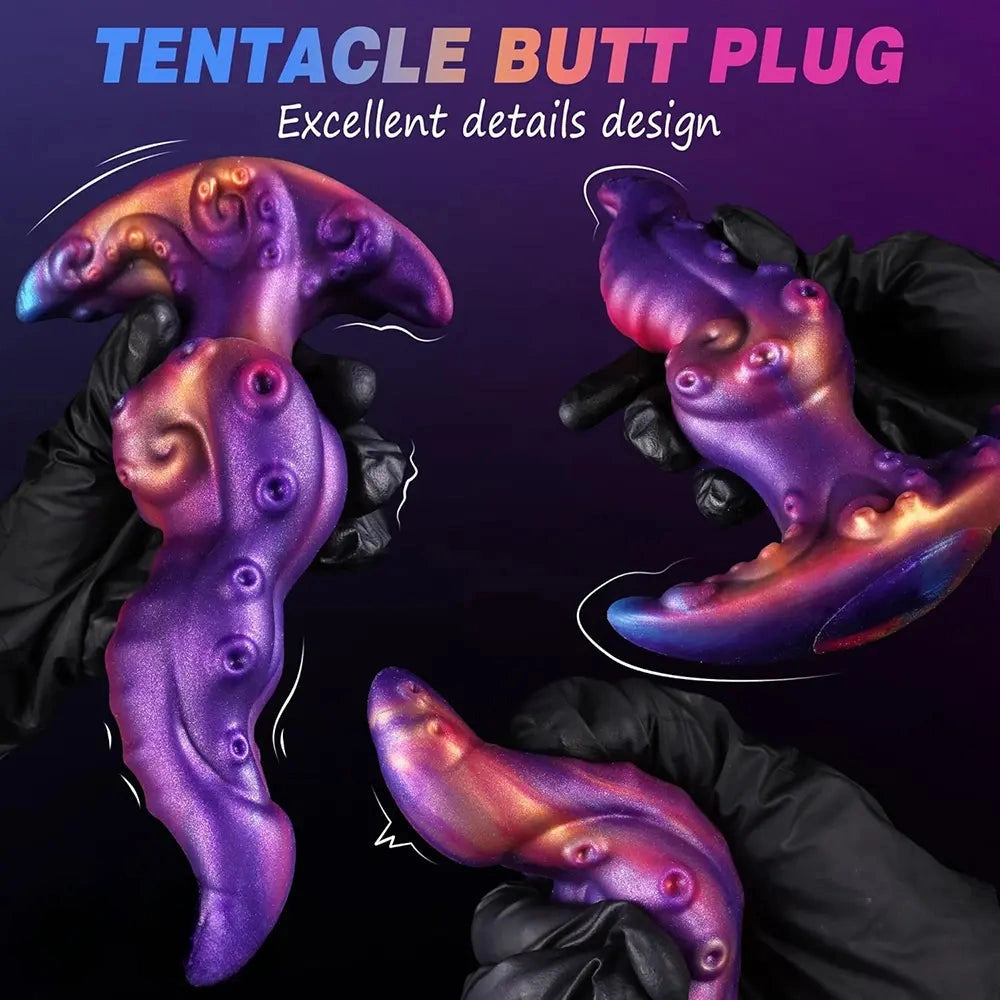 7.1in Tentacle Fantasy Odd Knot Soft Dildo Adult Sex Toy For Women