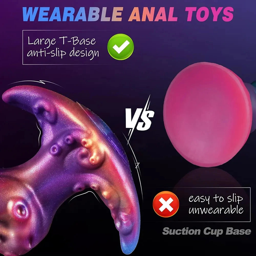 7.1in Tentacle Fantasy Odd Knot Soft Dildo Adult Sex Toy For Women