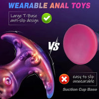 7.1in Tentacle Fantasy Odd Knot Soft Dildo Adult Sex Toy For Women