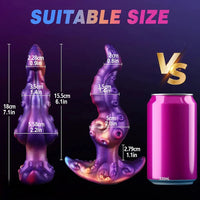7.1in Tentacle Fantasy Odd Knot Soft Dildo Adult Sex Toy For Women